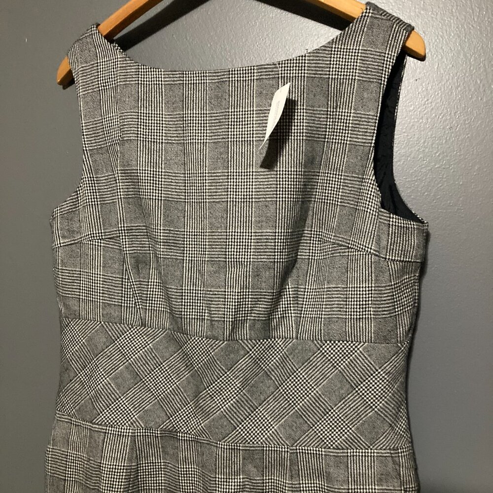 Banana Republic Gray Plaid Dress